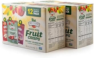 Brothers-ALL-Natural Fruit Crisps, Variety Pack, 4.44 Ounce Bag, 12 Count (Pack of 2)
