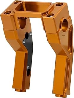 HCmotorku Motorcycle Handlebar Risers Handle Bar Riser Fit For Harley Softail Sport Glide Street Bob Lowrider ST FXST 2018-2023 with 1.0" Clamping Area (Gold 6 inch tall)