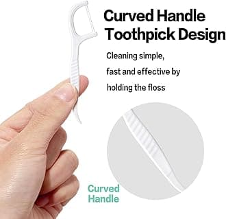 FAMILIFE Dental Floss Picks, Double Line Flossers 200 Count, Unwaxed Flossing Thinner and Tougher Unflavored Threader Flosser with 4 Travel Cases