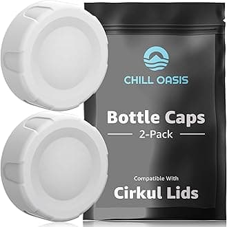 Bottle Caps | Compatible With Cirkul Lids | 2-Pack | BPA Free Top Keep Dust Out Of Your Water Bottle | Leakproof Design