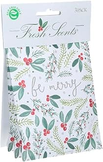 Willowbrook | Fresh Scents Scented Sachet Packet | Be Merry | Air Freshener Bags for Drawers, Closets, Cars | 3 Pack | Long Lasting Home Fragrance