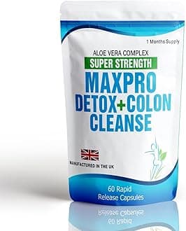 60 Max Cleanse Pro Colon Cleanse Detox Diet Slimming Free Meal Plan & Dieting Tips Extreme Strength