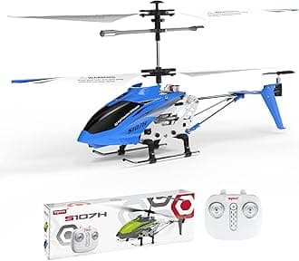 Remote Control Helicopter,SYMA S107H Mini RC Helicopter with Gyro,Altitude Hold, One Key Take Off/Landing for Adults Kids(Blue)