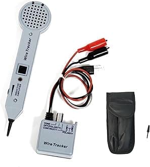 Tone Generator Kit, Wire Tracer Circuit Tester, 200EP High Accuracy Cable Toner Detector Finder Tester, Line Finder,Inductive Amplifier, Probe Kit with Adjustable Volume for Network Cable Collation