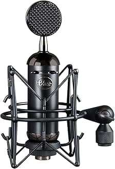 Blue Microphones Blackout Spark SL XLR Condenser Microphone with Custom Shockmount, Cardioid Polar Pattern, for Recording, Broadcasting, Podcasting, Twitch Gaming Streaming, YouTube Videos - Black