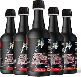 CETANE-X Cetane Booster for All Diesel Cars - Clean Fuel System, Reduce Emission & Black Smoke, Improve Fuel Economy and Pickup (300 ml, Pack of 5)