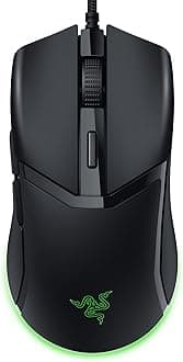 Razer Cobra Wired Gaming Mouse: 58g Lightweight Design - Gen-3 Optical Switches - Chroma RGB Lighting with Underglow - Precise 8500 DPI Optical Sensor - 100% PTFE Mouse Feet - Speedflex Cable - Black