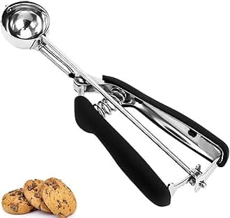 Cookie Scoop, 18/8 Stainless Steel Cookie Scooper, Cookie Scoops for Baking, 1 Tbsp/ 15 ml / 0.5 oz Cookie Dough Scoop, Ice Cream Scooper with Trigger Release, Cookie Scooper for Baking