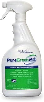 Safe & Effective Disinfectant. Kills Deadly Germs including RSV COVID-19 Norovirus MRSA Staph 2026 flu Bird flu Contains no toxic chemicals odorless child & pet safe 1 32oz