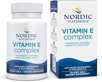 Nordic Naturals Vitamin E Complex - 30 Soft Gels - Tocopherols & Tocotrienols Blended - Supports Metabolic Balance, Cell Health & a Healthy Immune Response - Non-GMO, Gluten Free - 30 Servings