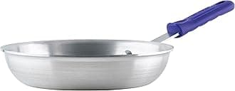 Commercial-Grade Aluminium Fry Pan/Skillet, Natural Finish with Cool Touch Handle, 8"