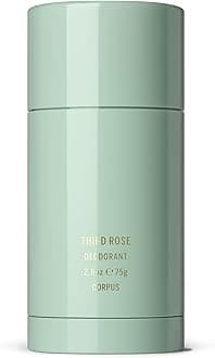 CORPUS - Natural Deodorant Stick For Sensitive Skin | Aluminium + Baking Soda Free | Unisex, Non-Toxic, Made In The USA (Third Rose)