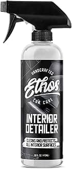 Ethos Interior Detailer & Conditioner Spray 16.7 fl oz (473 ml) Car Interior Cleaner, Interior Cleaner, All-in-One Cleaner, Deodorizing, Oil Removal, Static Control, Coconut Flavor, Authentic Product