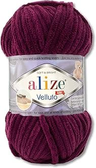 100 g Alize Velluto Wool in 30 Selections (111 | Plum)