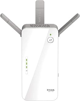 D-Link WiFi Range Extender, AC1750 Plug In Wall Booster, Dual Band Gigabit Wireless Repeater and Smart Signal Indicator (DAP-1720),White