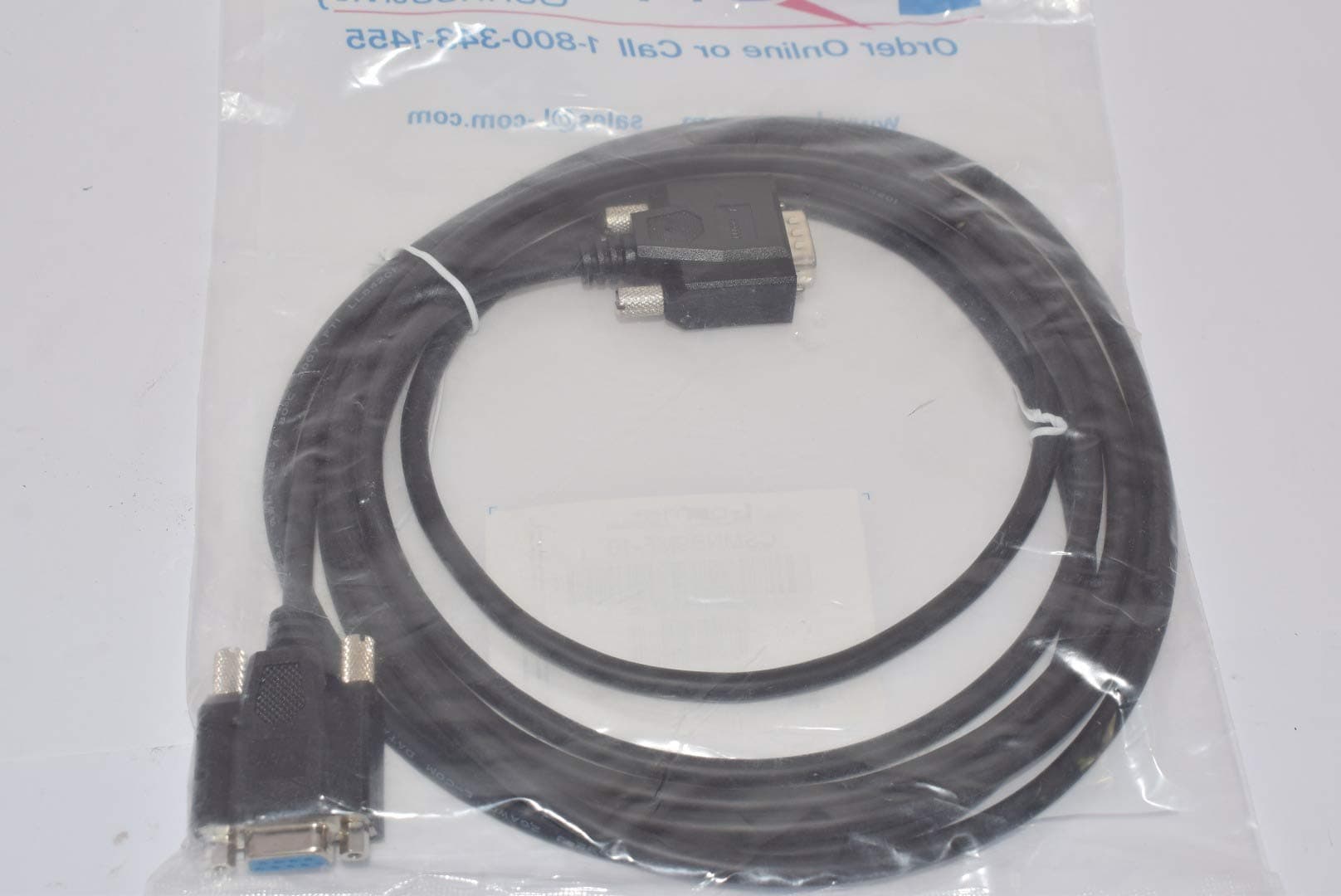 L-COM CSMNB9MF-10 COMPUTER CABLE, SERIAL, 10FT, BLACK