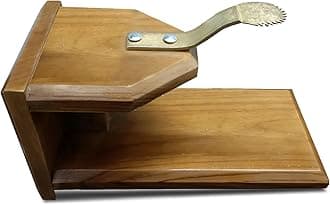 Xillion Coconut Scraper Teak Material with Fixed Iron Grater Blade -Table top- Movable chirava for Home and Kitchen