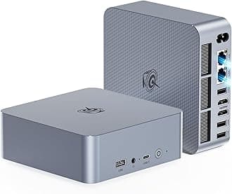 Beelink EQI12 Mini PC,Intel 12th Gen Core i3-1220P (10C/12T,up to 4.4GHz),Mini Computer with 16GB DDR4 RAM 500GB M.2 2280 PCle 4.0x4 SSD,4K Dual Screen Display/Dual LAN/WiFi6/BT5.2/USB3.0