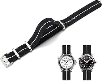 Watch Straps Elastic Nylon French Parachute NATO Nylon One Piece Military Replacement Strap for Men Women Brushed Stainless Steel Buckle Watch Strap 18 mm 20 mm 22 mm