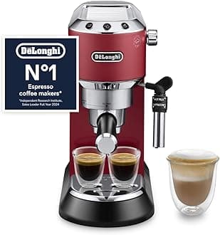 De'Longhi Dedica Style EC685R Traditional Pump Espresso Machine - Red