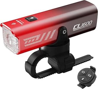 towild CL1600 Smart Bike Lights,1600 Lumen Front Bike Light 5000mAh Type C Rechargeable Bicycle Headlight for MTB,IPX6 Waterproof Bike Lamp,5 Modes Cycling Light for Road Bike