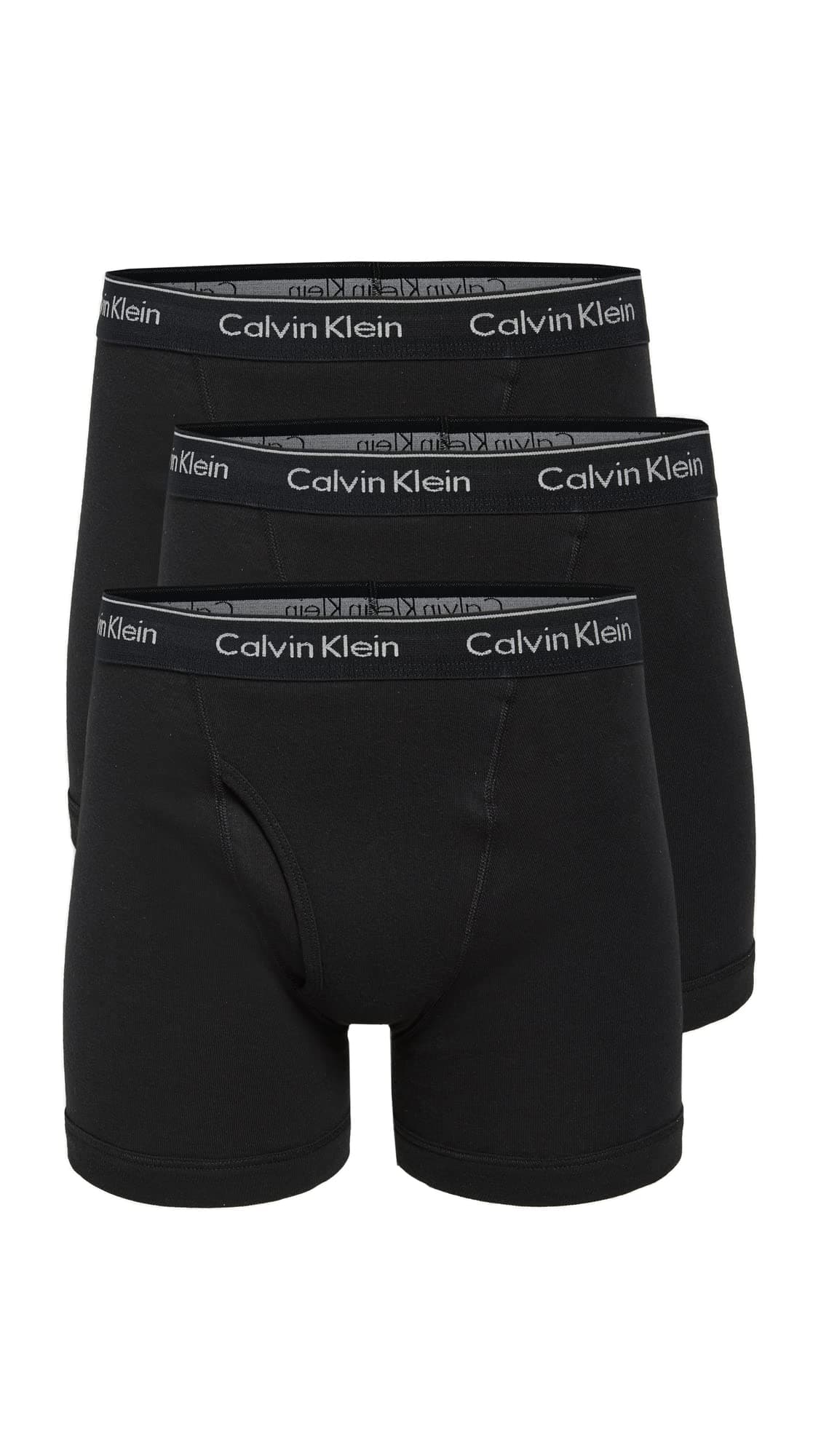 White Solid Mid Rise Trunks - Pack of 3