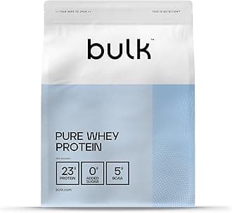 Bulk Pure Whey Protein Powder,Vanilla,23g Protein and 5g BCAAs per Scoop,Whey Concentrate Shake,Low Sugar,Supports Muscle Growth and Repair,Smooth Mixing,Vegetarian,2.5kg