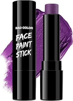 Dark Purple Face Body Paint Stick, Sweatproof Eye Black Body Paint Sticks for Sports, Non-Toxic Facepaint for Halloween SFX Makeup Cosplay Joker Zombie Vampire Costume Parties