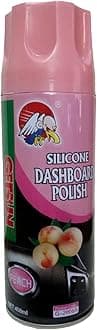 Getsun - Silicone Dashboard Polish - Cleans, Shines and Protects Dashboard with Excellent Gloss - Fragrance : Peach - 450ml - G-2006A