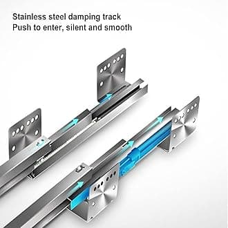 IMPREC Slide Pull Out Drawers, Double Tier Roll Out Wire Basket Drawers Kitchen Cabinet Slide Out Storage Pot And Pan For Kitchen (Color : Silver, Size : 700)