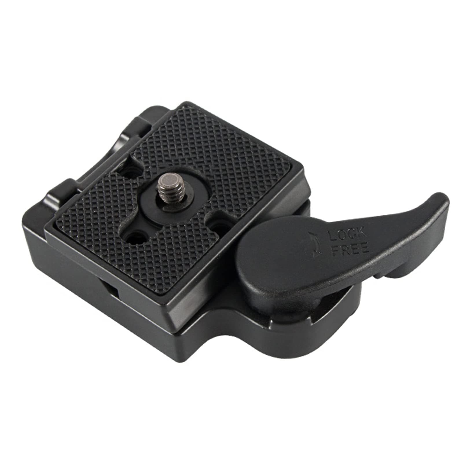 Sequpr Quick Release Plate Adapter with 1/4'' Screw, Universal for Manfrotto, Camera Gimbal, Black