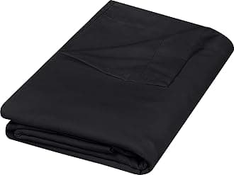 Utopia BeddingFlat Sheets - Pack of 20 - Soft Brushed Microfiber Fabric - Shrinkage & Fade Resistant Top Sheet - Easy Care (Full, Black)