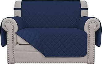 Easy-Going Oversized Chair Sofa Slipcover Reversible Sofa Cover Water Resistant Couch Cover Furniture Protector Cover with Elastic Straps for Pets Kids Dog Cat(Oversized Chair, Navy/Navy)