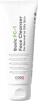 Cos-IQ FC-1 Face Wash for Oily Skin | Matte Finish, Non-Drying Daily Gentle Cleanser | Fight Acne & Pimples, Brightens Skin, Clears Dirt, Refreshing Feel | Non-Comedogenic for Men & Women | 100ml