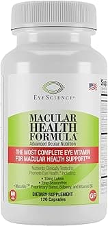 Macular Health Beyond AREDS2 Formula, Advanced Ocular Vitamin - Containing Lutein, Zeaxanthin, Bilberry, and Vitamins C, D, E, and B6 (60 Day Supply)