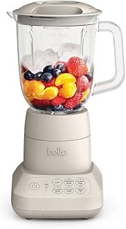 10 Speed Countertop Blender, Juicer & Smoothie Maker, Fits-anywhere™ Kitchenware, Slim Flip & Store Design, Dishwasher Safe 48oz Capacity Pitcher & Lid, Stainless Steel Blade, 450 Watt, Oatmilk