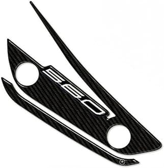 labelbike - 3D Sticker Motorcycle Exhaust Crankcase Protection and Decoration in Resin Compatible with Yamaha Tmax 560 2020-2025 - Black Color