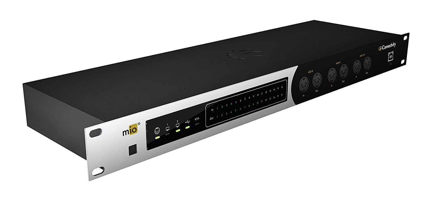 iConnectivity midi mio10 Advanced 10 x 10 MIDI Interface with Smart USB Hosting/Network and Multi-Computer Capability