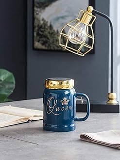 NYRWANA DELIVERING SMILES IN INIDA Queen Ceramic Coffee and Tea Mug 1 Pc ( 400 ml ) (Colours Send Randomly)