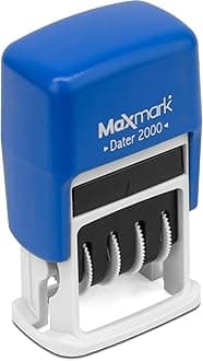 MaxMark 2000 Dater Self Inking Date Stamp - Blue