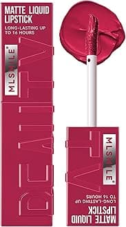 Matte Liquid Lipstick for Women, Lip Gloss Longwear No-Budge Lipcolor Makeup, Highly Pigmented Color and Waterproof, Nonstick Lip Glaze, 1 Count(04#Lippy)