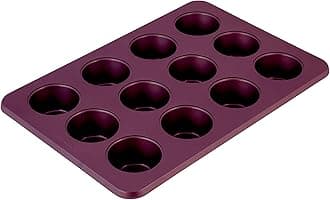 KitchenAid 12-Cup Nonstick Aluminized Steel Muffin Pan, Beetroot