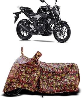 DUFFEL-Two Wheeler Bike Body Cover Compatible for Yamaha Mt 03 Heat Protectio/UV-Rays/Birds Dropping/DustProof/Waterproof Indoor Outdoor and Parking Full Body Protection All Variants [RMJ]
