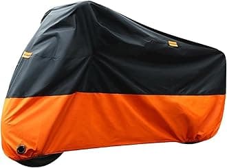 Luyao Wrypun Motorcycle Cover Waterproof for Harley Davidson Street Glide Touring XXXL Orange