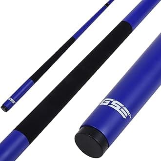 GSE Games & Sports Expert 58" 2-Piece Fiberglass Graphite Composite Billiard Pool Cue Stick for Men/Women, Billiard Cue Stick for House or Commercial/Bar Use (Matte Blue, 18oz)