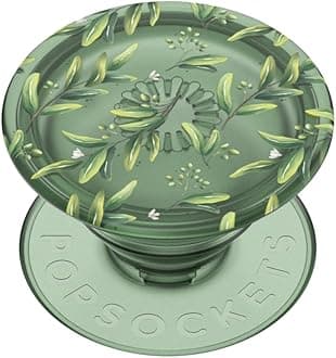 ​​​​PopSockets Phone Grip with Expanding Kickstand, Adhesive Grip - Translucent Olive