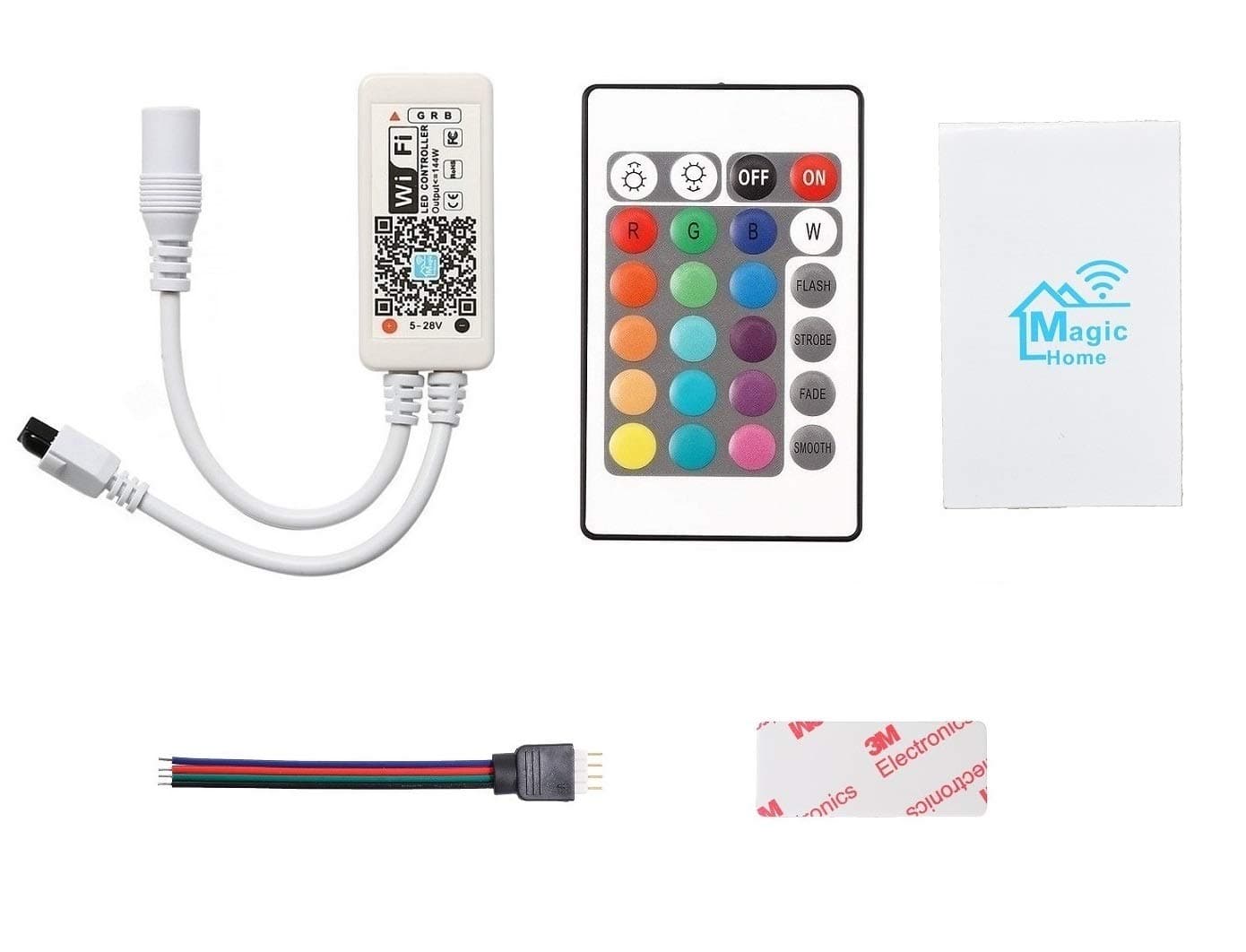 LED Connector Corner Connector Quick Connector Plug Connector Extension Cable Splitter 1 to 2 Y Cable, multicolour