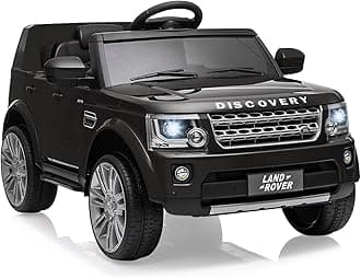 GAOMON Licensed Land Rover Ride on Car, 12V 4.5 MPH Ride on Toys for Toddler 3-8, Kids Electric Car with Parent Remote Control, Music Player, MP3, LED Lights, Black