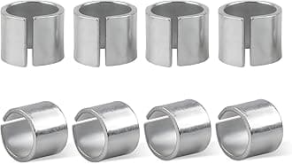 4 Pair Battery Post Shims, Negative & Positive Battery Terminal Shim Converters, Pure Lead Battery Terminal Adaptor Sleeves for Most Vehicles, Universal Car Accessories (8 PCS)