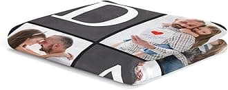 inkArts Gifts for Dad Customized Blanket with Photo, Make a Personalized Fathers Day Blankets with Picture to My Dad Custom Memories Souvenir Throw Blanket for Best Daddy Ever